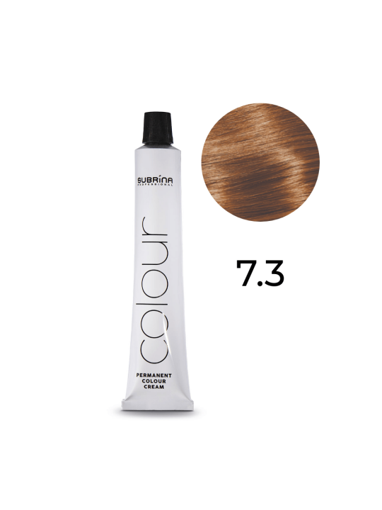 Tintura per capelli permanente Subrina Professional Essential Colour 7/3 Biondo cenere medio 100ml