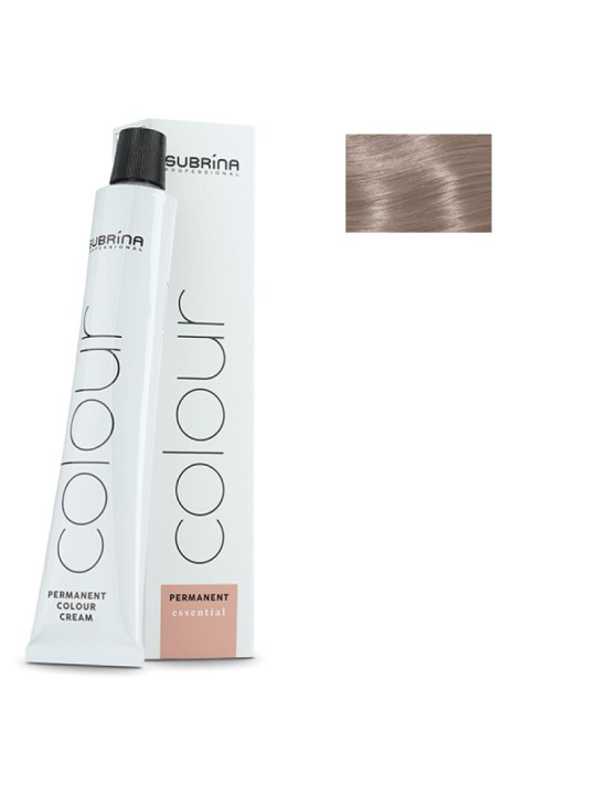 Tintura per capelli permanente Subrina Professional Essential Colour 9/1 Biondo cenere chiaro 100ml