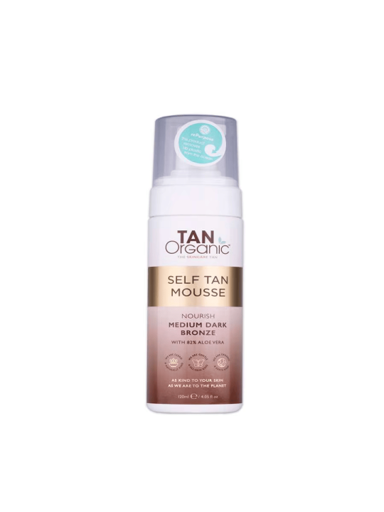 TanOrganic Mousse Autoabbronzante Nutriente per Viso e Collo 120ml