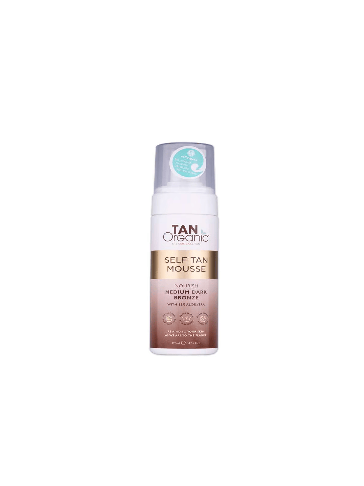 TanOrganic Mousse Autoabbronzante Nutriente per Viso e Collo 120ml