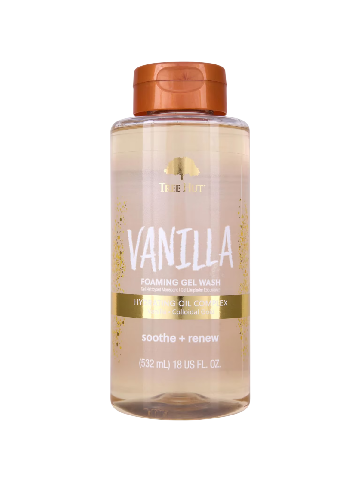Bagnoschiuma idratante alla vaniglia Tree Hut per tutti i tipi di pelle 532ml