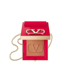 Cipria compatta illuminante Valentino Go-Clutch Glow 00 Bronze 42 g