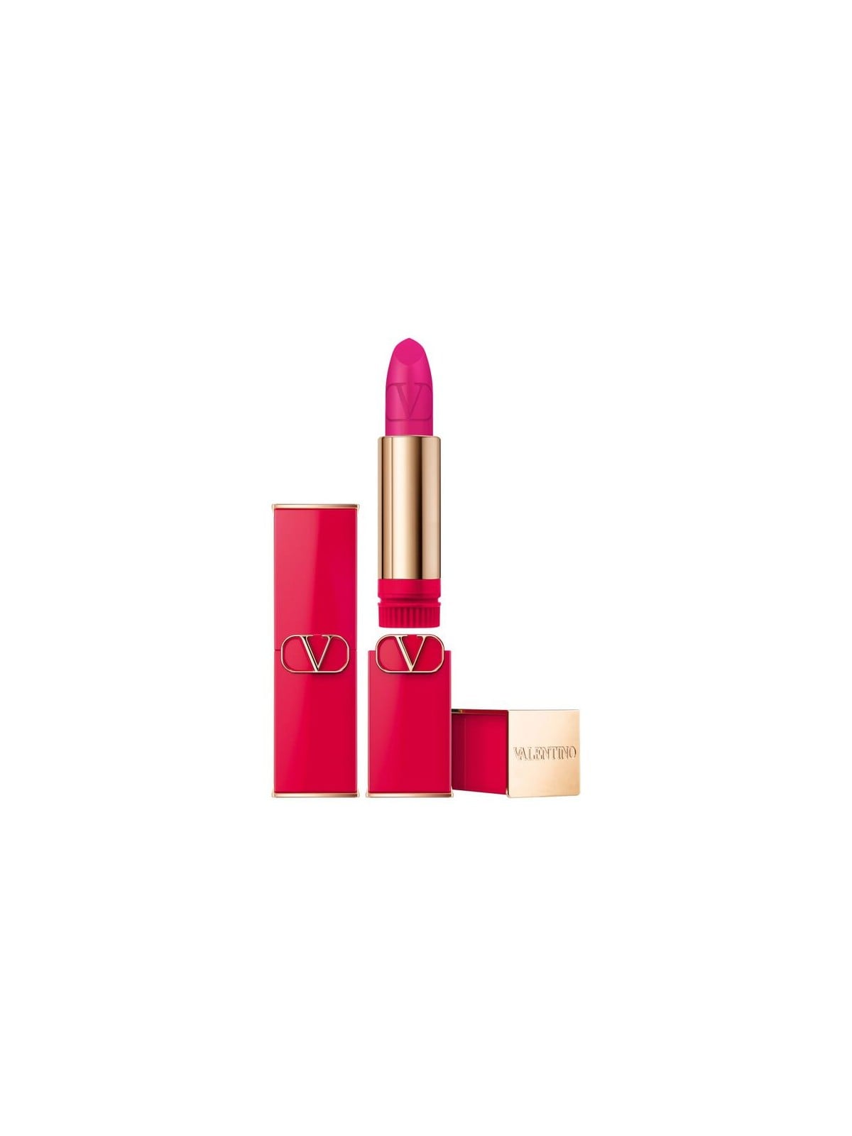 Rossetto cremoso opaco Valentino Rosso 302R ricaricabile 35 g