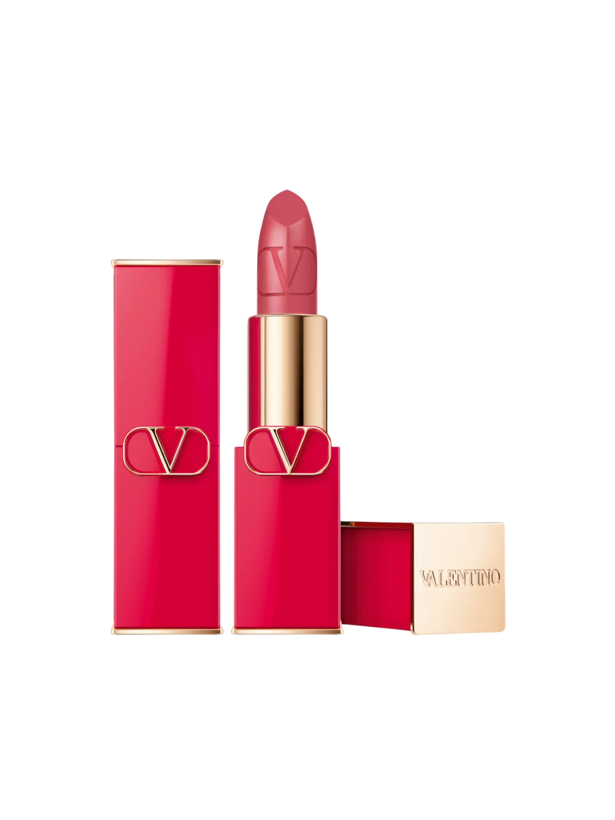 Rossetto cremoso Valentino Rosso Satin Finish 104R ricaricabile 35 g