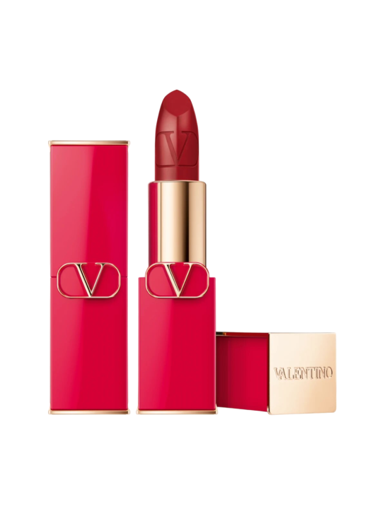 Rossetto cremoso Valentino Rosso Satin Finish 213R ricaricabile 35 g