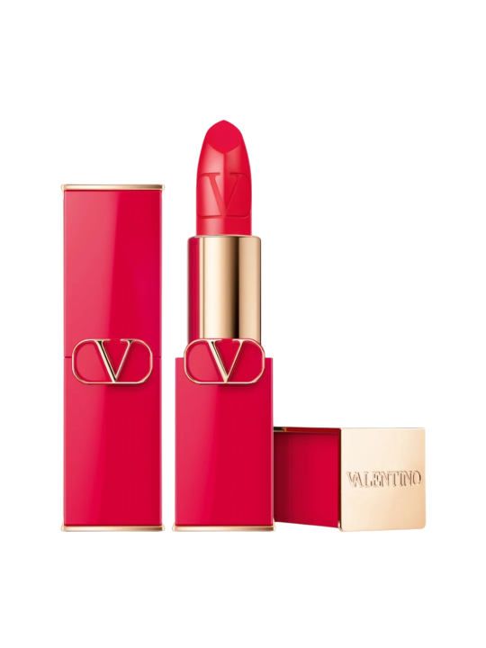 Rossetto cremoso Valentino Rosso Satin Finish 404R ricaricabile 35 g Valentino www.essenzetotalstyle.com 