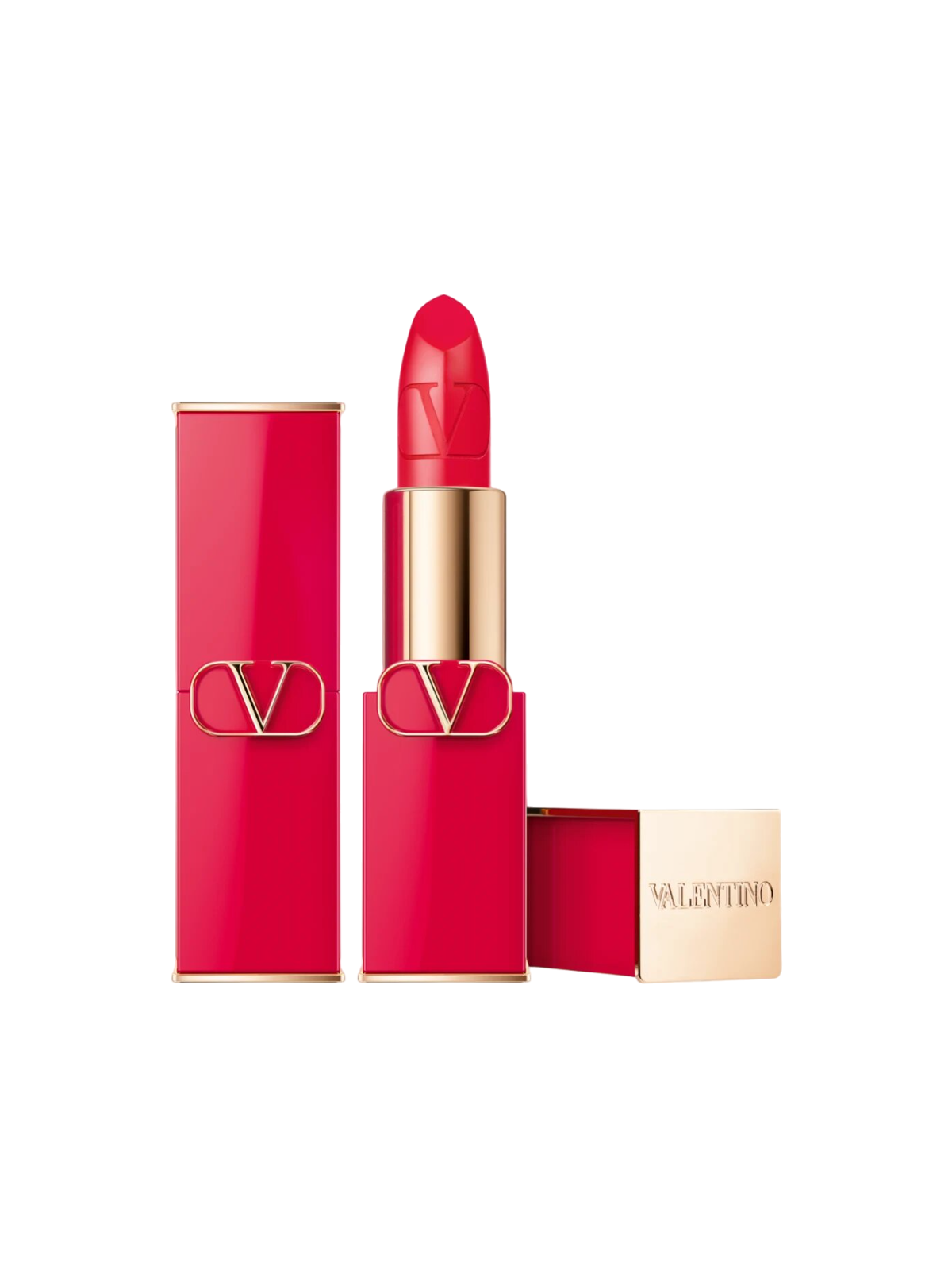 Rossetto cremoso Valentino Rosso Satin Finish 404R ricaricabile 35 g Valentino www.essenzetotalstyle.com 