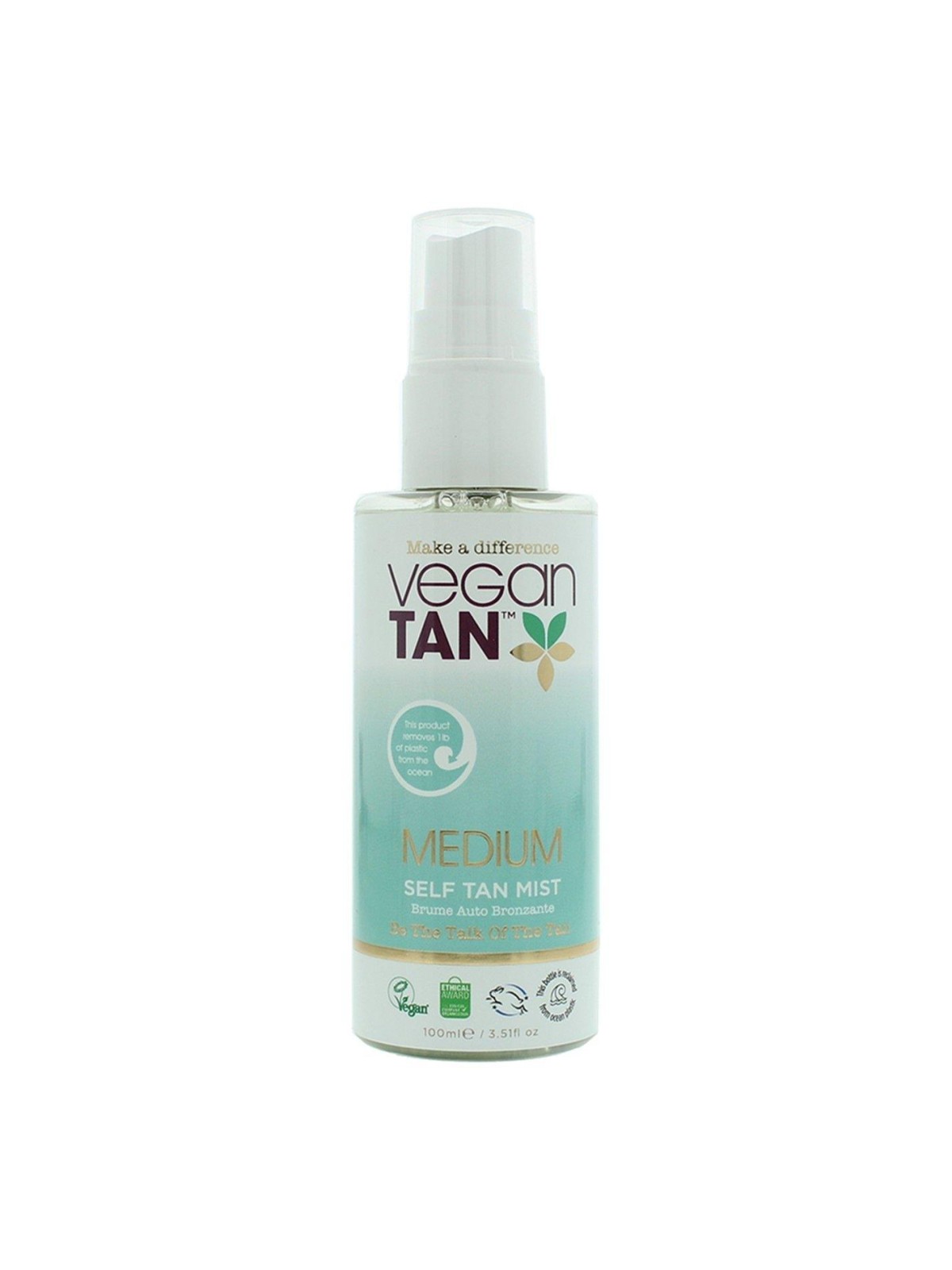 Spray autoabbronzante Vegan Tan Medium per viso e collo 100ml