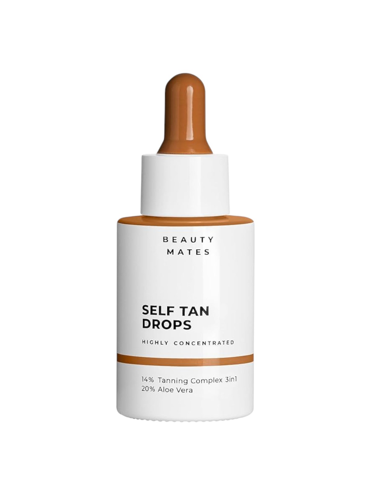 Gocce autoabbronzanti idratanti Vegan Tan Dark Tan per il viso 30ml