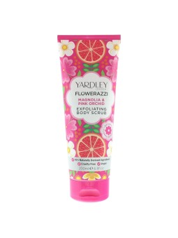Yardley Flowerazzi Scrub corpo esfoliante alla magnolia e orchidea rosa 200ml