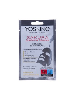 Maschera viso rassodante in tessuto Yoskine Geisha Sakura 20ml