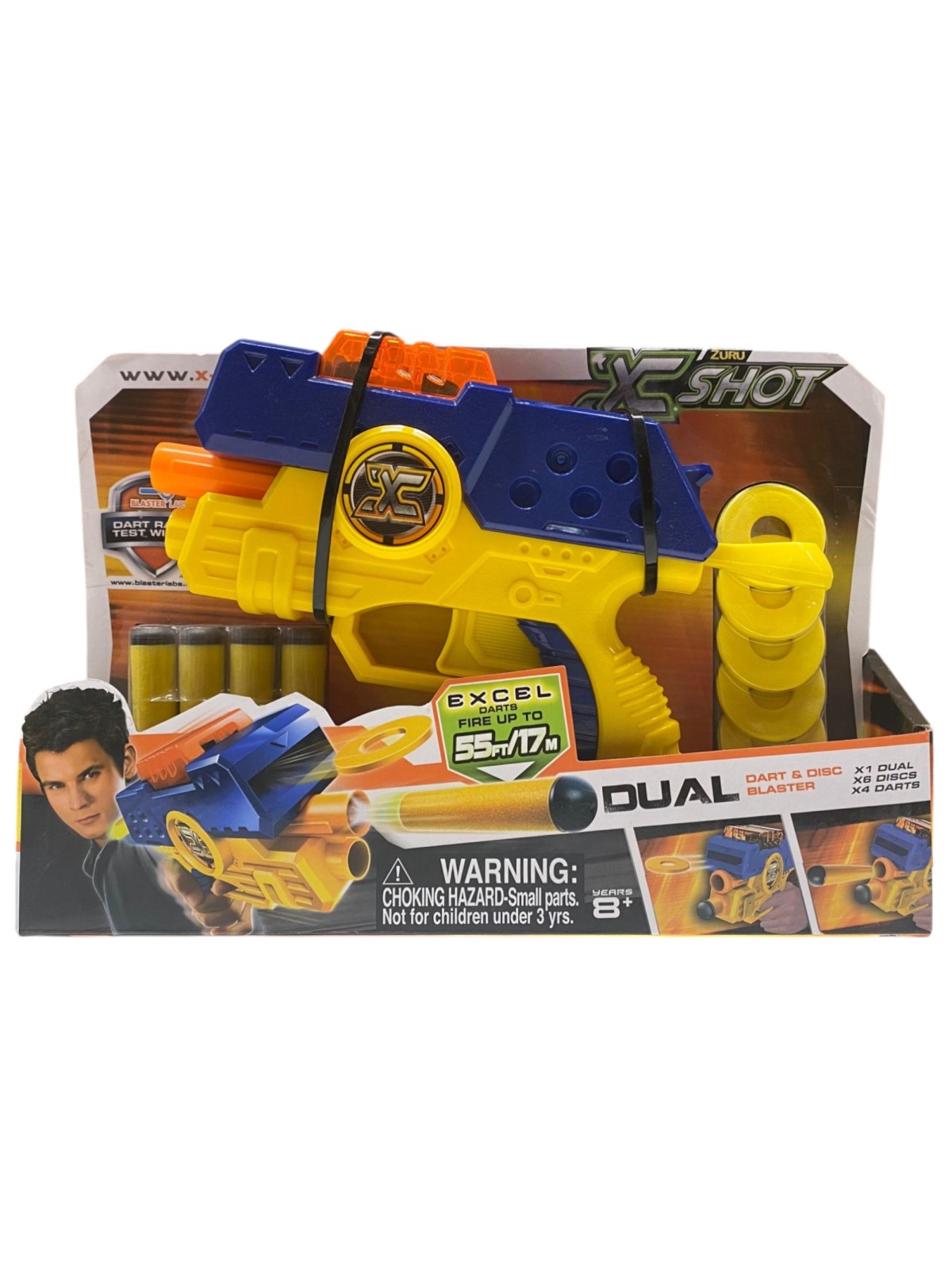 Zuru X-Shot Excel Dual Pistola giocattolo per ragazzi dagli 8 anni in su