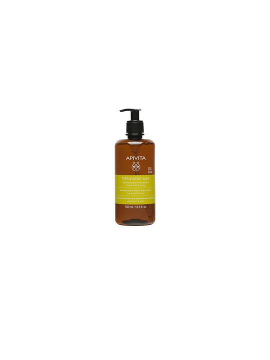 Apivita Shampoo delicato per uso quotidiano con camomilla e miele 500ml unisex Apivita www.essenzetotalstyle.com 