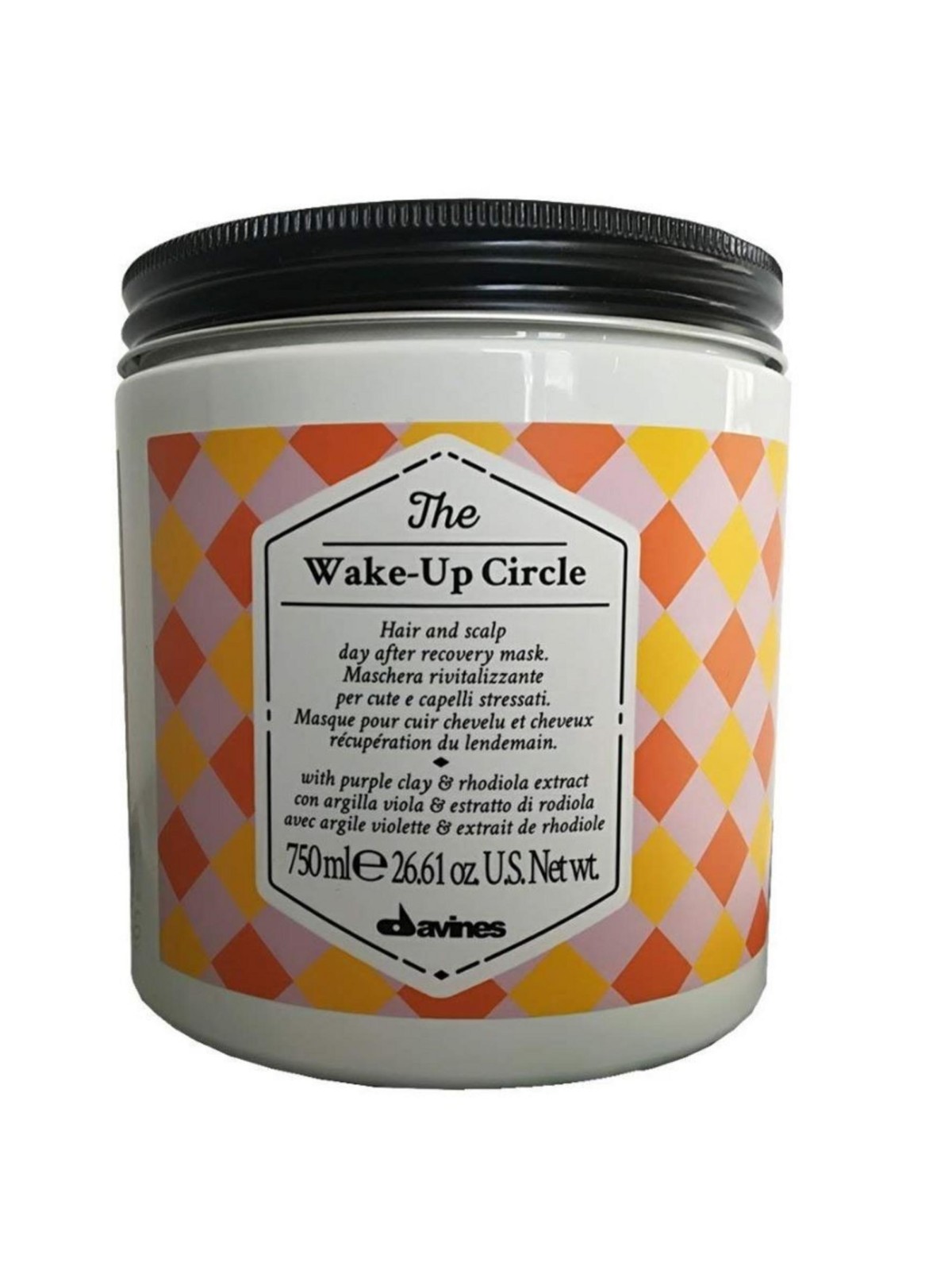Davines The Wake Up Circle maschera rinforzante per capelli stressati e sensibili 750ml donna Davines www.essenzetotalstyle.com 