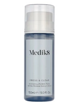 Medik8 PRESS & CLEAR Exfoliating 2% BHA Tonic 150ml MEDIK8 www.essenzetotalstyle.com 