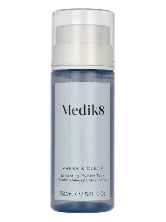 Medik8 PRESS & CLEAR Exfoliating 2% BHA Tonic 150ml MEDIK8 www.essenzetotalstyle.com 
