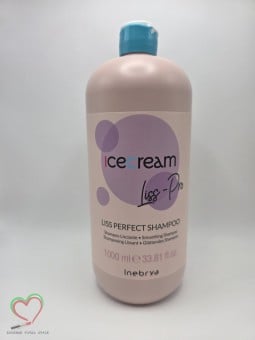 Inebrya Ice Cream Liss Pro Liss Perfect Shampoo shampoo levigante per capelli ruvidi e ribelli 1000ml donna Inebrya www.essenzet