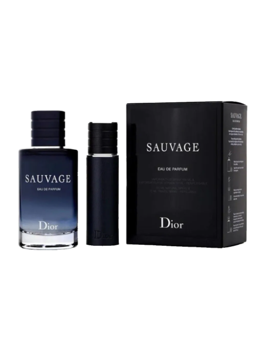 Dior SET Sauvage eau de parfum spray 100ml + eau de parfum spray 10ml