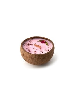Tropikalia Candela in noce di cocco - fragranza Prugna, rosa e patchouli 350 ml unisex