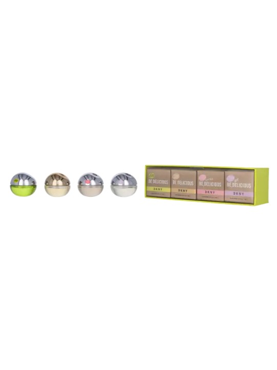 DKNY Be Delicious Women Giftset eau de parfum 7ml Extra Delicious eau de parfum 7ml Golden Delicious 7ml 100% Deicious eau de p