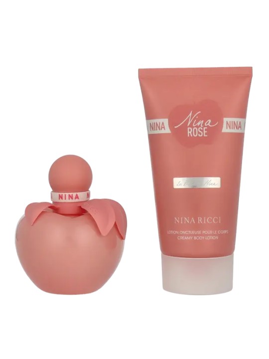 Nina Ricci Nina Rose Les Belles De Nina Giftset eau de toilette Spray 50ml Body Lotion 75ml 65ml