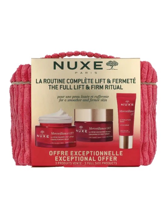 Nuxe Merveillance Lift Vanity Case Cream 50ml Night Cream 50ml Eyes 15ml 50ml