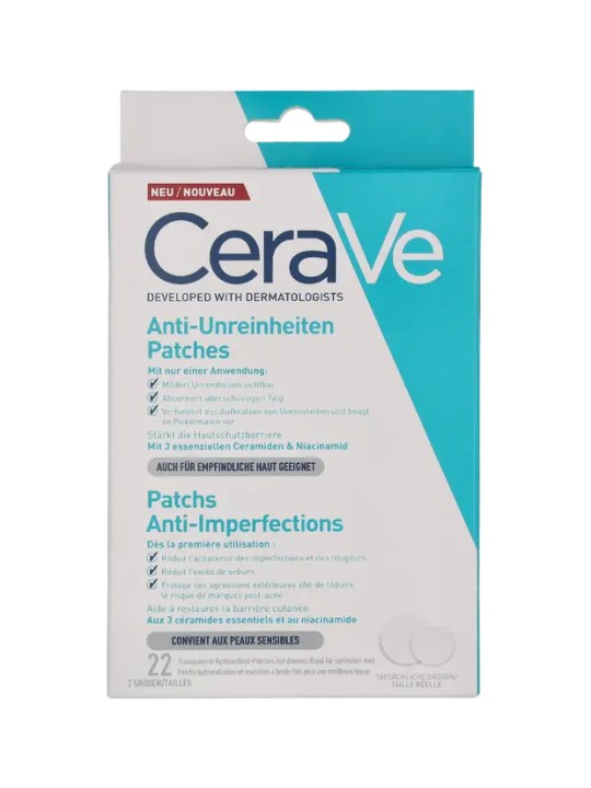 Cerave Cerotti anti-acne con 3 ceramidi essenziali e niacinamide risultati in 3 ore 22 unità unisex