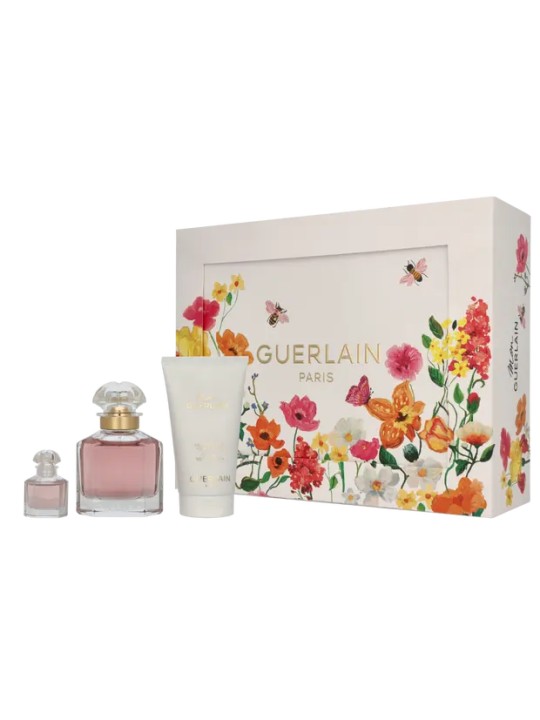 Guerlain Mon Guerlain Giftset eau de parfum 50 ml Body Lotion 75 ml eau de parfum 5 ml 237ml