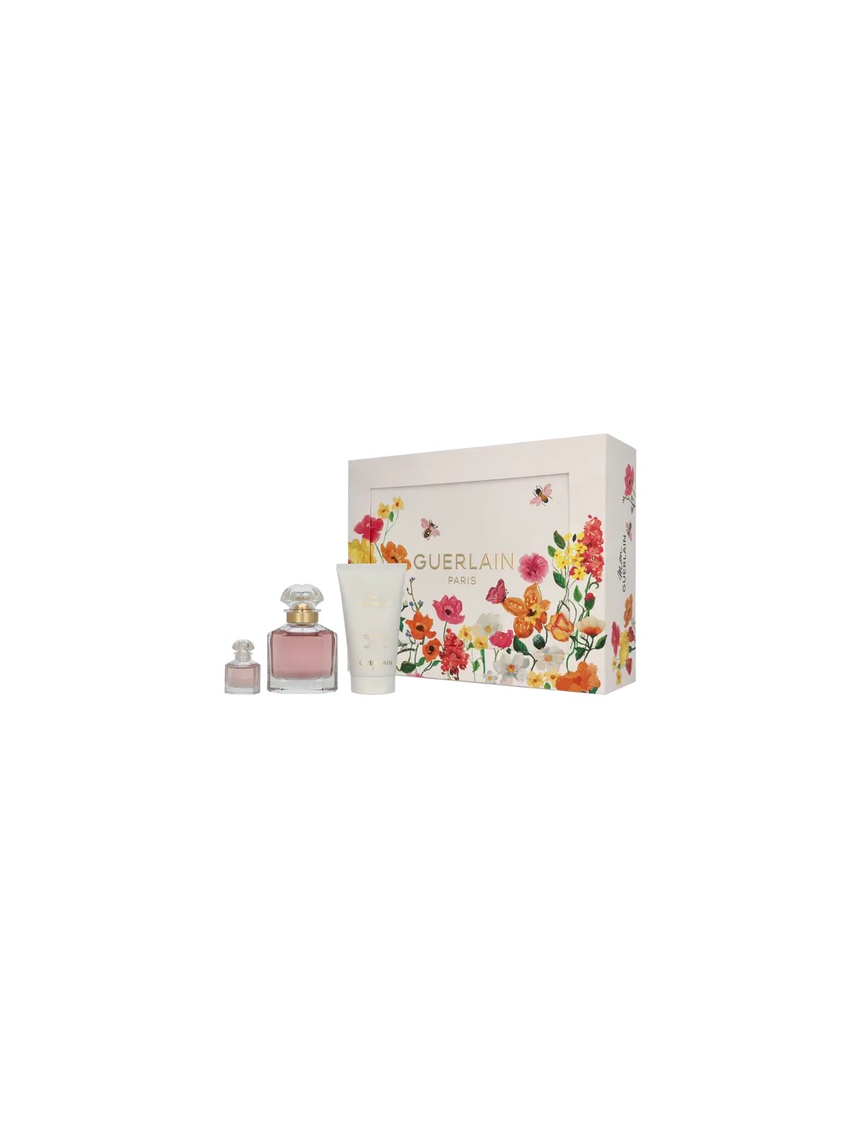 Guerlain Mon Guerlain Giftset eau de parfum 50 ml Body Lotion 75 ml eau de parfum 5 ml 237ml