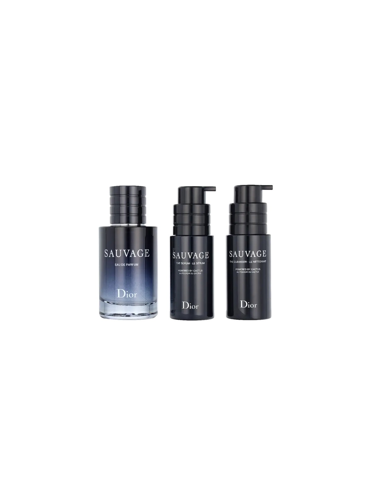 Dior Sauvage Giftset eau de parfum Spray 60ml Cleanser 45ml Serum 45ml 30ml