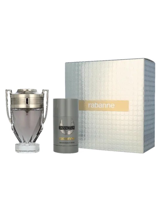 Paco Rabanne Invictus Giftset eau de toilette Spray 100ml Deo Stick 75ml 18g
