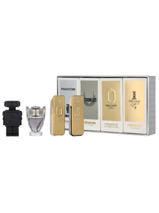 Paco Rabanne Miniatures Set 1 Million eau de toilette Spray 5ml 1 Million Elixir Parfum 5ml Invictus eau de toilette Spra 5ml P
