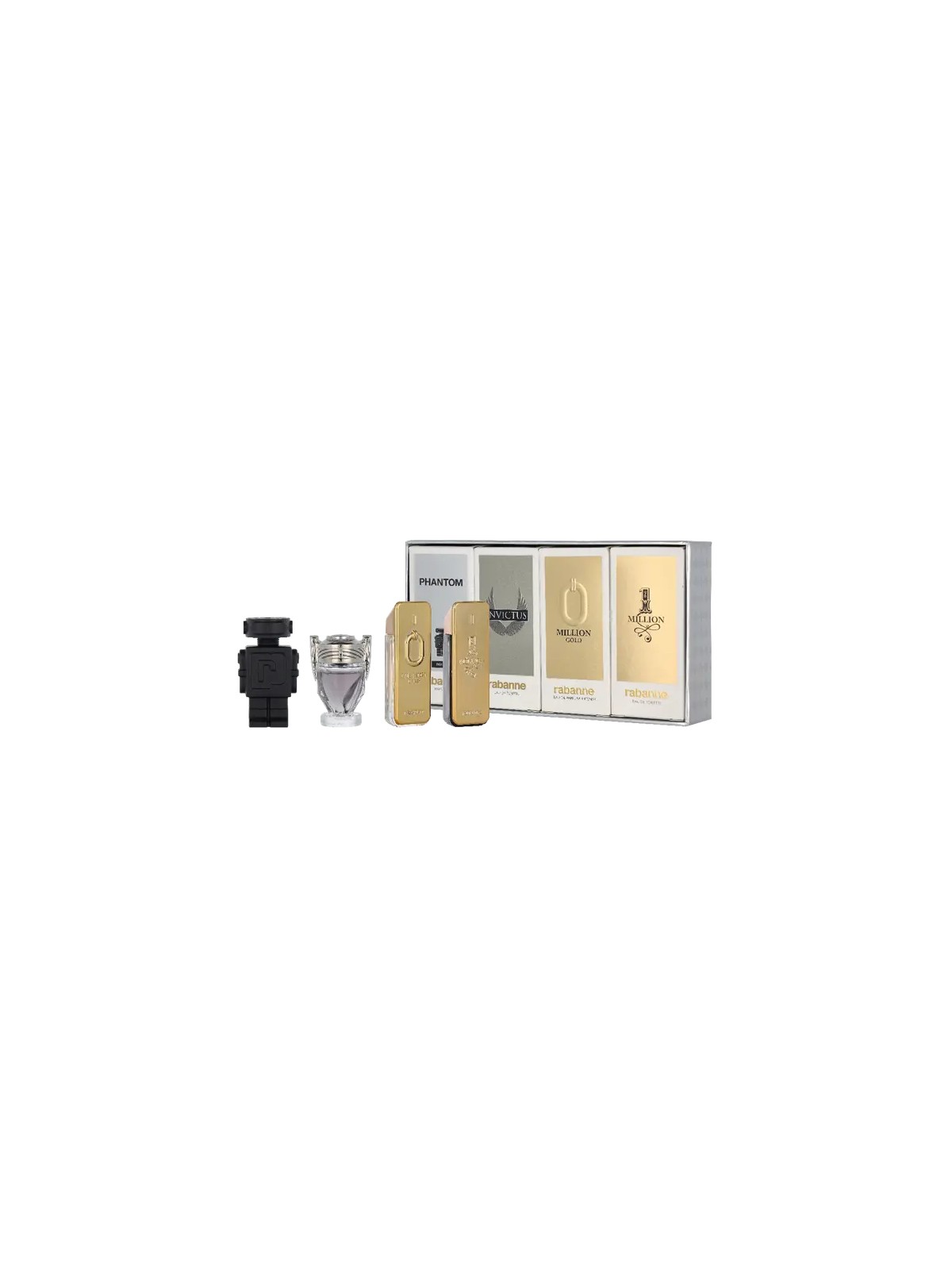 Paco Rabanne Miniatures Set 1 Million eau de toilette Spray 5ml 1 Million Elixir Parfum 5ml Invictus eau de toilette Spra 5ml P