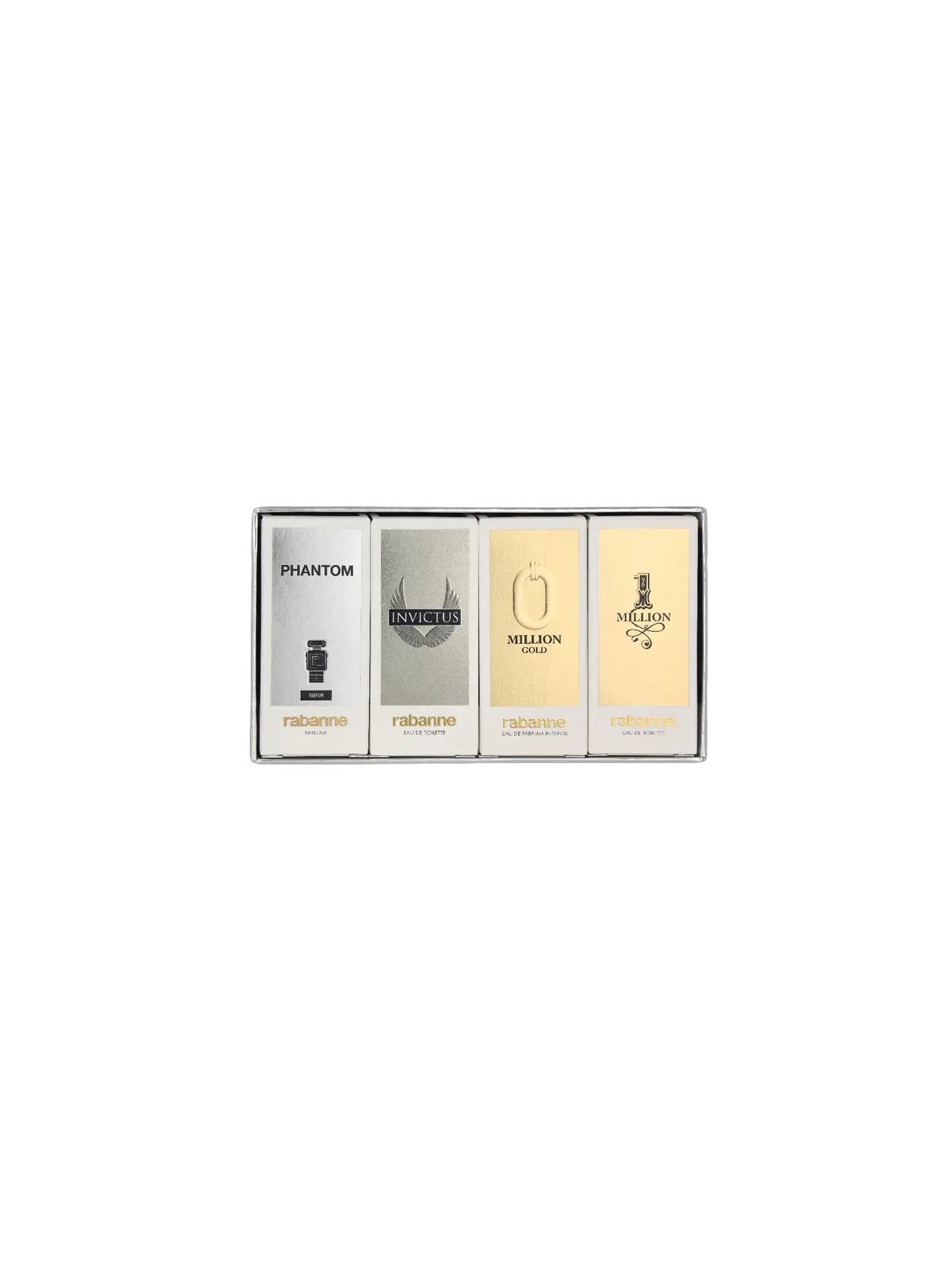 Paco Rabanne Miniatures Set 1 Million eau de toilette Spray 5ml 1 Million Elixir Parfum 5ml Invictus eau de toilette Spra 5ml P