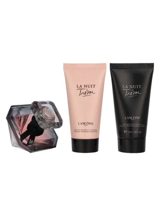 Lancome La Nuit Tresor Giftset eau de parfum Spray 30ml Body Lotion 50ml Shower Gel 50ml 100ml