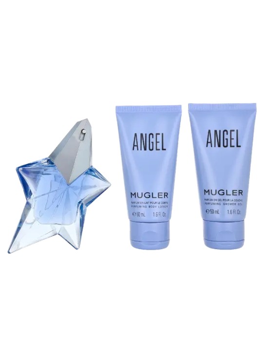 Thierry Mugler Angel Giftset eau de parfum Spray 25ml Body Lotion 50ml  Shower Gel 50ml 30ml
