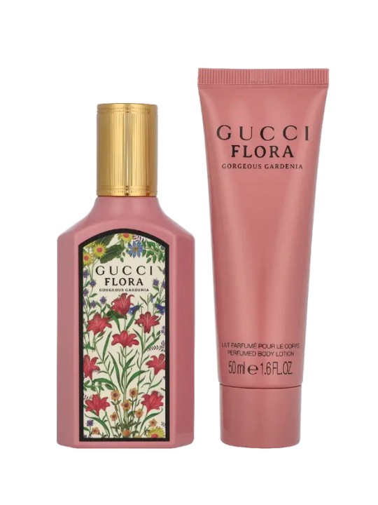 Gucci Flora Gorgeous Gardenia Giftset eau de parfum Spray 50ml Body Lotion 50ml 15ml