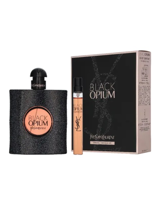 YSL Black Opium Giftset eau de parfum Spray 90ml eau de parfum Spray 10ml 15ml