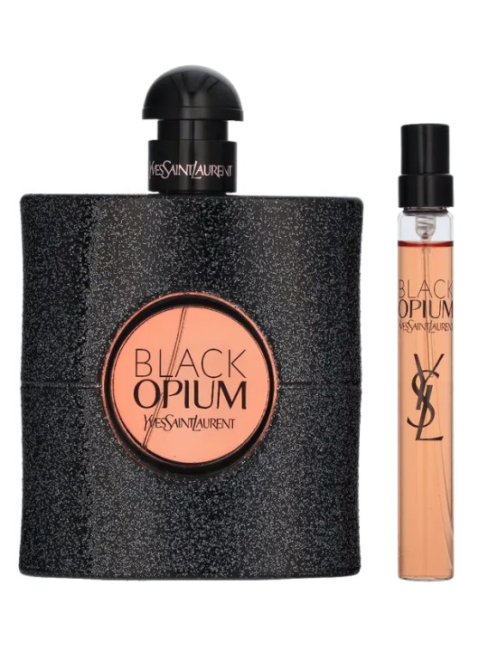 YSL Black Opium Giftset eau de parfum Spray 90ml eau de parfum Spray 10ml 15ml