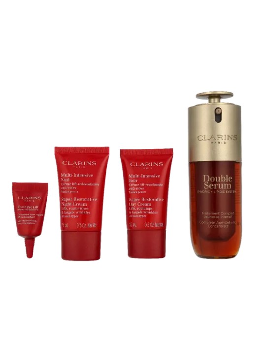 Clarins Replenishing Age-Defying Set Serum 50ml Day Cream 15ml Night Cream 15ml Eye gel 3ml 1,15g