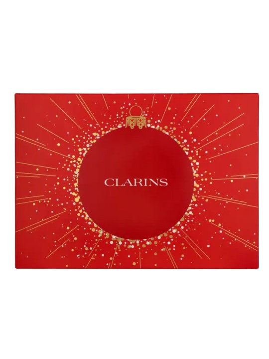 Clarins Aroma Set Tonic Treatment Oil 100 ml   Exfoliating Body Scrub 30 ml   Tonic Hydrating Oil-Balm 30 ml    Large Pouch 15m