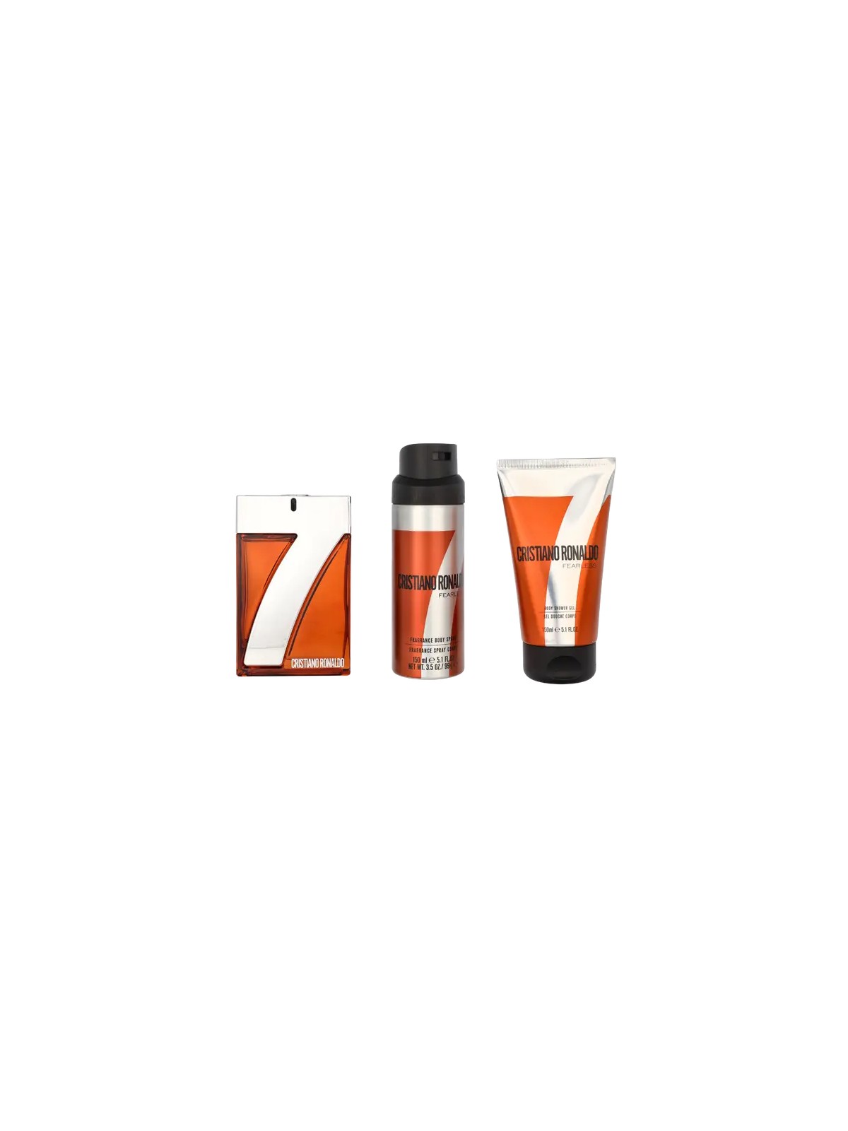 Cristiano Ronaldo CR7 Fearless Giftset eau de toilette Spray 100ml Shower Gel 150ml Body Spray 150ml 185ml