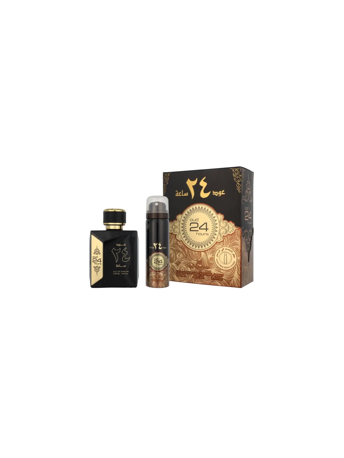 Ard Al Zaafaran Oud 24 Hours Giftset eau de parfum Spray 100ml Deo Spray 50ml 150ml
