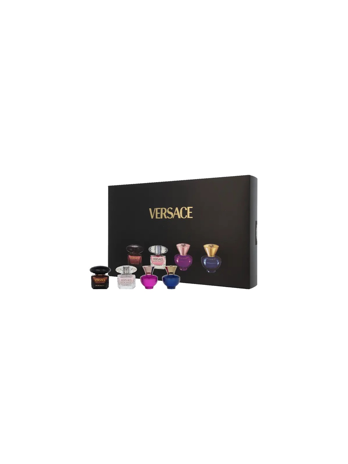 Versace Miniatures Set Women 4x5ml - Crystal Noir eau de toilette Bright Crystal eau de toilette Dylan Purple eau de parfum Dyl