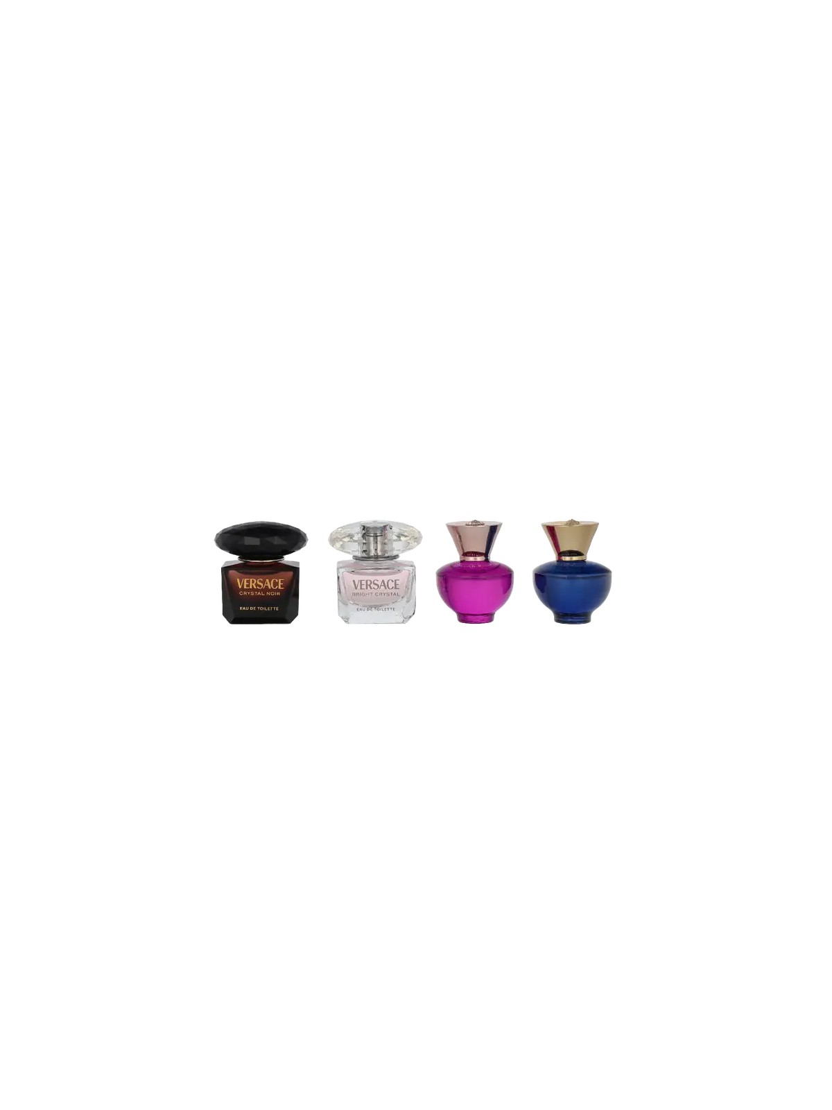 Versace Miniatures Set Women 4x5ml - Crystal Noir eau de toilette Bright Crystal eau de toilette Dylan Purple eau de parfum Dyl