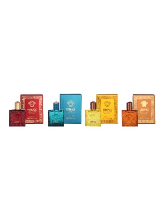 Versace Miniature Set Men 4x5ml - Eros Najim Parfum Eros Energy eau de parfum Eros eau de toilette Eros Flame eau de parfum 75m