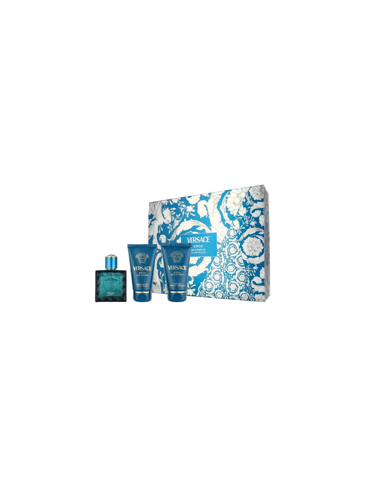 Versace Eros Pour Homme Giftset eau de toilette Spray 50ml Bath & Shower Gel 50ml Aftershave Balm 50ml 6g