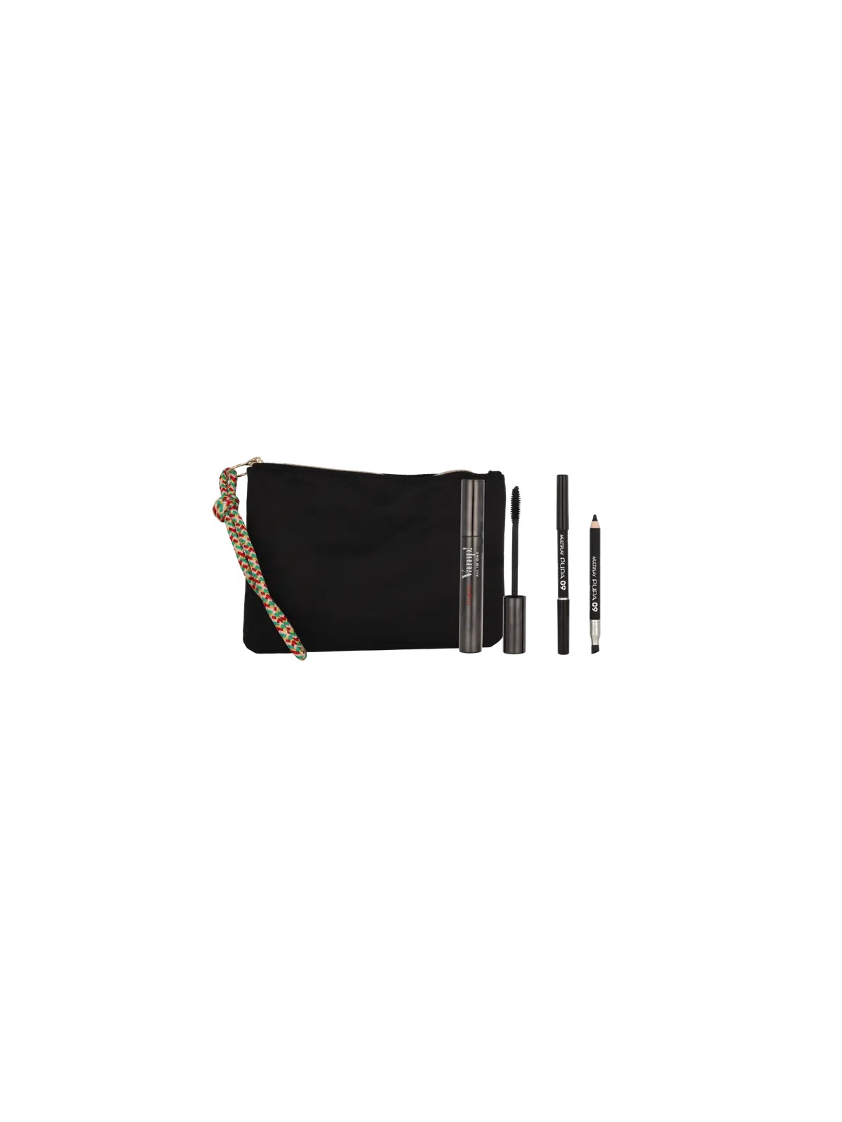Pupa Vamp! Mascara & Mini Multiplay Set Vamp! All in One n.101 Extra Black Mascara 9ml Multiplay n.09 Deep Black 0,8gr 250ml