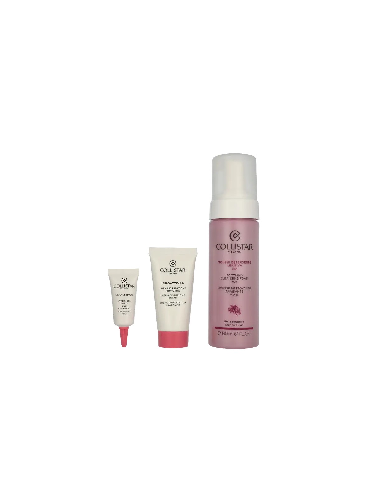 Collistar SET XMas 2025 Schiuma detergente lenitiva fasting foam viso 180ml + Idroattiva+ Crema idratante crema idratante