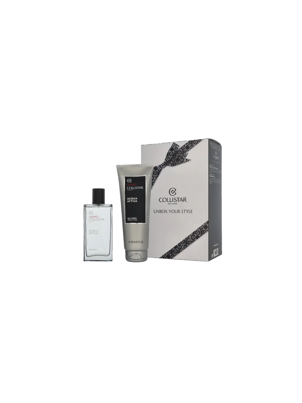 Collistar SET Xmas 2025 Uomo Acqua Attiva eau de toilette spray 100ml + Shampoo Doccia 250ml